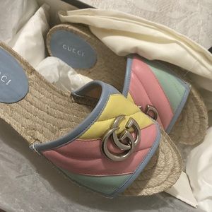 Espadrille sandals gucci authentic